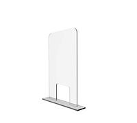 Solarplexius Hygiaphone cloison plexiglass premium ultra transparent séparateur bureau comptoir amovible protection contre microbes bactéries polycarbonate passe document