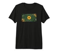 Solarpunk Drapeau Tournesol Graphique Eco Futurism T-Shirt Haut de Gamme
