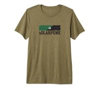 Solarpunk Drapeau Typographie Eco Futurisme Sci FI Grunge T-Shirt Haut de Gamme