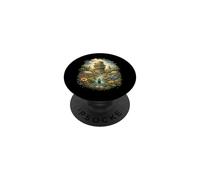 Solarpunk Énergie éolienne Eco Future Nature Tech Design PopSockets PopGrip Adhésif