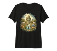 Solarpunk Énergie éolienne Eco Future Nature Tech Design T-Shirt Haut de Gamme