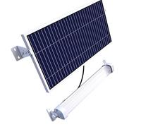 Solarsys® - Kit d'éclairage Solaire pour Vélo/Abri de Voiture 2600 Lumens 20W Panneau Solaire,Matière en PC +ABS pour Vélos/Arrêts de Bus, Gare Routière, Abris pour Barbecue, etc.