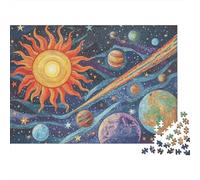 SolarSystemMosaicArt Puzzle 1000 Pièces Adulte Classique Qualité Supérieure Jeu Éducatif Défi Cadeau Original Papier Jeu De Famille Intéressant 70x50cm/1000pcs