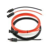 Solartronics Câble Solaire 6 mm² 25m - Photovoltaïque Rouge/Noir avec Connecteur et Embout - Haute Qualité Résistant UV et Eau - Fabriqué en Allemagne