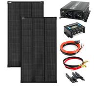 Solartronics Compléter 2x 120 Watt Module Solaire 1080x580, NM 1000W Convertisseur Régulateur de Charge Photovoltaïque Installation Autonome