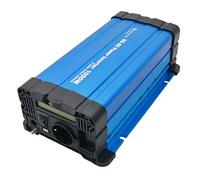 SOLARTRONICS FS1000D Convertisseur de tension 24 V 230 V 1000 W avec écran - Onduleur sinusoïdal pur 24 V vers 230 V pour caravane et camping-car - Puissance de crête 2000 W - Avec port Schuko et USB