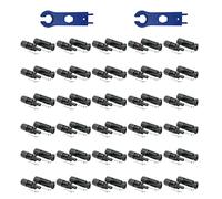 SOLARTRONICS Lot de 30 paires de connecteurs solaires mâle/femelle - Étanche IP67 - Connecteur PV compatible avec MC4 - Connecteur pour câble solaire de 4 mm² à 6 mm² - Avec clé de serrage solaire