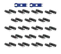 SOLARTRONICS Lot de 48 paires de connecteurs solaires mâle/femelle - Connecteurs de câble de panneau solaire IP67 étanches - Fiche PV compatible avec MC4 - Connecteur pour câble solaire de 4 mm² à 6