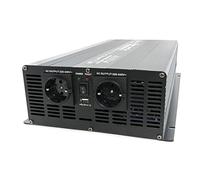 SOLARTRONICS NM 4000 Convertisseur de Tension 24V 230V Sinus modifié 4000W - 8000W Puissance de crête - Onduleur à 230V convertisseur de Courant avec Prise Schuko & USB