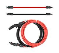 Solartronics Rallonge 6mm ² avec Connecteur Solaire 2x7m - PV Câble H1Z2Z2-K sur Les Deux Côtés Rouge/Noir - Photovoltaïque Prise - pour Installation - Made in Germany