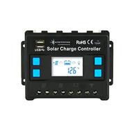 Solartronics Régulateur de Charge 12V/24V Bleu 20A 30A 40A 50A 60A Photovoltaïque Solaire PV (50A)