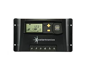 solartronics Régulateur de charge solaire photovoltaïque - 20 A - 12 V/24 V - Jaune
