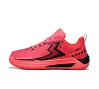 Solastride Chaussures de Basket-Ball Basses Unisexes, Respirantes, antidérapantes, amortissantes, rebondissantes, for Couple, Chaussures d'entraînement Sportives(Red,43 EU)