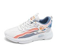 Solastride Chaussures de Basket-Ball décontractées en Maille Respirante for Hommes, antidérapantes, résistantes à l'usure et Absorbant Les Chocs, Chaussures de Fitness d'extérieur(White,43 EU)