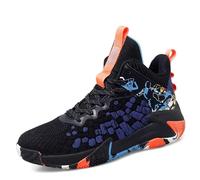 Solastride Chaussures de Basket-Ball for Hommes, Respirantes, légères, Confortables, antidérapantes, résistantes à l'usure, for l'entraînement en intérieur et en extérieur(Blue Red,43 EU)