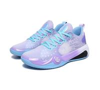 Solastride Chaussures de Basket-Ball Unisexes, antidérapantes, résistantes à l'usure, Absorbant Les Chocs, Respirantes, for l'entraînement et Les Sports de Plein air(Purple,37 EU)