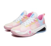 Solastride Chaussures de Basket-Ball Unisexes, antidérapantes, résistantes à l'usure, Absorbant Les Chocs, Respirantes, for l'entraînement et Les Sports de Plein air(Pink,44 EU)