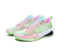Solastride Chaussures de Basket-Ball Unisexes, antidérapantes, résistantes à l'usure, Absorbant Les Chocs, Respirantes, for l'entraînement et Les Sports de Plein air(Green,45 EU)