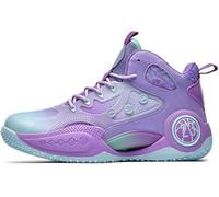 Solastride Chaussures de Basket-Ball Unisexes Respirantes, légères, Absorbant Les Chocs, antidérapantes et résistantes à l'usure. Chaussures d'entraînement Sportives en Ciment(Purplelightgreen,36 EU)