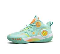 Solastride Chaussures de Basket Montantes for Hommes, Respirantes, antidérapantes, résistantes à l'usure, Absorbant Les Chocs, Chaussures d'entraînement Sportives en Ciment(Cyan,39 EU)