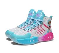 Solastride Chaussures de Basketball Montantes for Hommes : Respirantes, résistantes à l'usure, amortissantes et offrant Une Bonne adhérence. Chaussures de Sport Tendance.(Blue,39 EU)