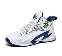 Solastride Men's Basketball Shoes with Anti Slip Wear-Resistant Shock-Absorbing Cushioning Rebound Sports Training Boots(Blue,35 EU)