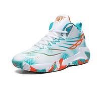 Solastride Men's Plus Size Basketball Shoes Anti Slip Wear-Resistant Grabbing Rebound Outdoor Sports Training Shoes(Moon,40 EU)