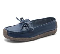 Solaud Femmes Cuir Loafers Confort Soft Wild Driving Anti-Collision Penny Mocassins Infirmières Travail Quotidien Walking Flats Chaussures de Loisirs