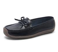 Solaud Femmes Cuir Loafers Confort Soft Wild Driving Anti-Collision Penny Mocassins Infirmières Travail Quotidien Walking Flats Chaussures de Loisirs