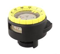 Solaughguy ABS Lumineux Plongée pour Plongée avec Pince à Tube, Outil de Navigation Sous-Marine Étanche avec Fenêtre de Lecture, Glow-in-the-Dark Direction Finder (Noir)