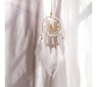 Solaughguy Attrape-rêves en plumes - Carillon à vent décoratif - Inspiré de la nature - Ananas rose - Attrape-rêves pour chambre à coucher ou chambre d'enfant - Fait à la main - Décoration d'intérieur