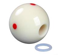 Solaughguy Balle d'entraînement de billard en résine pour la pratique de l'équilibre et l'entraînement de visée - Compatible avec le snooker américain à neuf balles et anglais (17 mm)