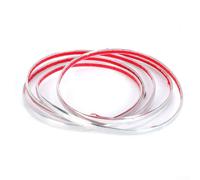 Solaughguy Bande de protection en PVC chromé 8 mm pour toit, porte, côté, pare-chocs, grille, coffre, capot, arrière, miroir - Argenté - 2 m