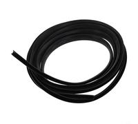 Solaughguy Bande d'étanchéité en caoutchouc pour le remplissage et la réduction du bruit, moulure souple noire pour étanchéité et isolation coupe-vent, E (4 m)