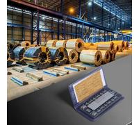 Solaughguy Bloc d'échantillon de comparaison de rugosité avec 6 méthodes de traitement Ra 0,05-12,5 mm pour tour, fraisage, meulage industriel, test industriel (meulage plat)