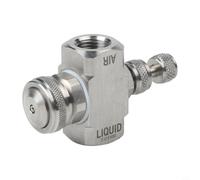 Solaughguy Buse de pulvérisation d'air réglable pour tuyau d'arrosage - Baguette de pulvérisation haute pression en acier inoxydable 304 avec filetage femelle, portée de 2 à 3 m, utilisation