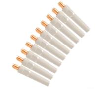 Solaughguy Buse de soudure conductrice enduite pour soudage par points - Pointe en cuivre, longueur 45 mm, ouverture 0,8/1,0/1,2 mm, revêtement ignifuge, compatible avec 200A/350A/500A (45 * 1,0)