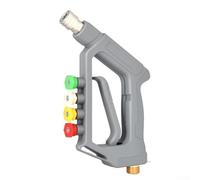 Solaughguy Buse haute pression pour nettoyeur haute pression, baguette de pulvérisation en laiton 4000 PSI avec connecteur de tuyau M22 à 14 mm, support de rangement à 7 cavités pour lance à mousse de