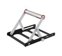 Solaughguy Cadre de support réglable pour machine à découper - Support de scie à table réglable en hauteur pour support de matériau, portée de 55 à 135 mm, support métallique pliable, argenté, 1 pièce
