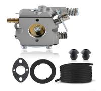 Solaughguy Carburateur de rechange pour WA-59, WA-59-1, SV-2A, SV-2AE - Pièces de moteur en métal et caoutchouc pour tronçonneuse, kit de 6 pièces avec tuyau de carburant et