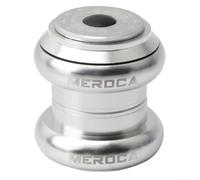 Solaughguy Casque de vélo 34-34 mm intégré sans filetage avec roulements à double étanchéité pour VTT route fourche 28,6 mm pour guidon en alliage d'aluminium CNC (argent)
