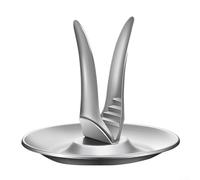 Solaughguy Casse-noisette en acier inoxydable pour noix, noix de pécan et noisettes - Casse-noisettes à levier avec plateau de collecte de coque intégré, 18,5 cm