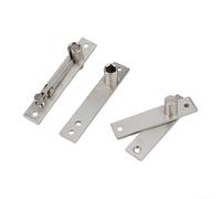 Solaughguy Charnière pivotante dissimulée rotative à 360° en acier inoxydable pour porte de bibliothèque secrète - Charnière pivotante robuste avec goupille télescopique - 130 x 24 mm - Argent