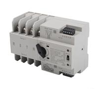 Solaughguy Commutateur de transfert automatique intelligent à double alimentation pour ATS, minuterie 125 A pour relais avec fonctionnement manuel/électrique, AC 110 V/220 V/400 V 50/60 Hz, boîtier PC