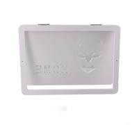 Solaughguy Couvercle de boîte à fusibles décoratif pour compteur électrique, montage mural, design rabattable avec panneaux en bois PP, 34 x 24 cm, blanc (le style peut varier) (E)