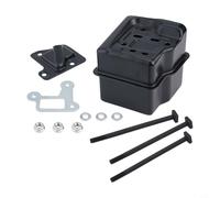 Solaughguy Couvercle de joint de silencieux d'échappement avec kit de vis de boulon pour modèles MS290 MS310 MS390 029 039 - Pièce de rechange noire compatible avec