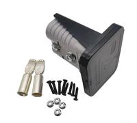 Solaughguy Couvercle de panneau de support encastré avec vis pour connecteur 175 A, accessoire de bornier 175 A 600 V, boîtier PC, UL94 V-0, plaqué argent (gris)