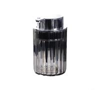 Solaughguy Distributeur de savon moussant pour gel douche - Bouteille à bulles de voyage en PET + ABS avec mécanisme de pression à large goulot, pour un remplissage facile, 12,7 x 8 x 7 cm (gris)