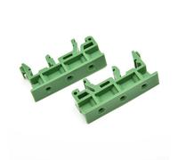 Solaughguy DRG-01 Lot de 5 supports de montage PCB pour rail DIN 35 - Support de carte de circuit imprimé en plastique avec dimensions 4,2 x 1 x 1,8 cm, pas de trou de 0,3 cm, vert