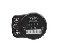 Solaughguy Écran LED pour panneau de commande électrique LED900S, 24/36/48 V pour instrument de vélo avec 5 niveaux de support, interrupteur marche/arrêt, contrôle de la lumière et batterie